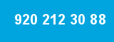 920 212 30 88 920 212 30 88